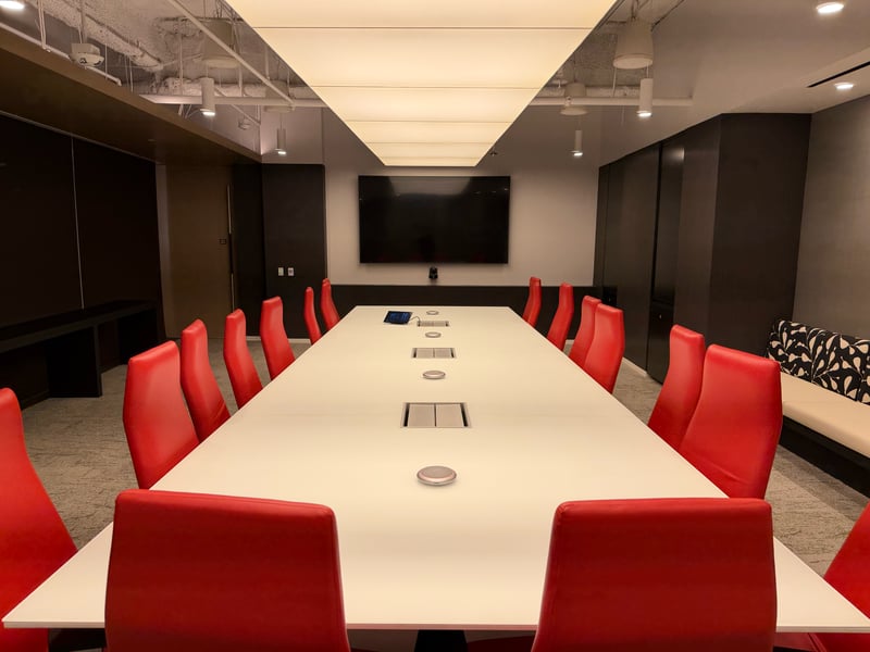 Corporate audiovisual technology for offices and conference rooms