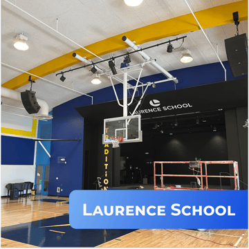 AV installation at Laurence School