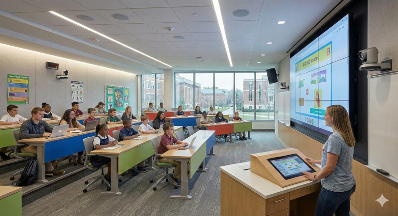 K-12 classroom audiovisual technology